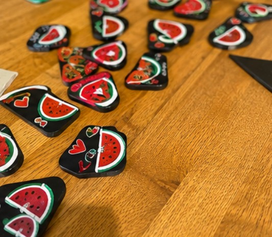 Magnets peints à la main