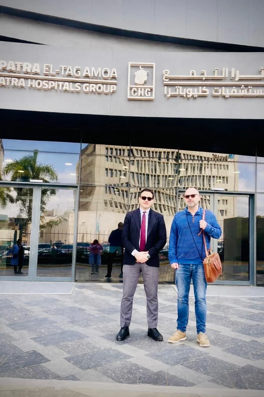 Rencontre avec Cleopatra Hospitals Group au Caire pour préparer une prise en charge médicale