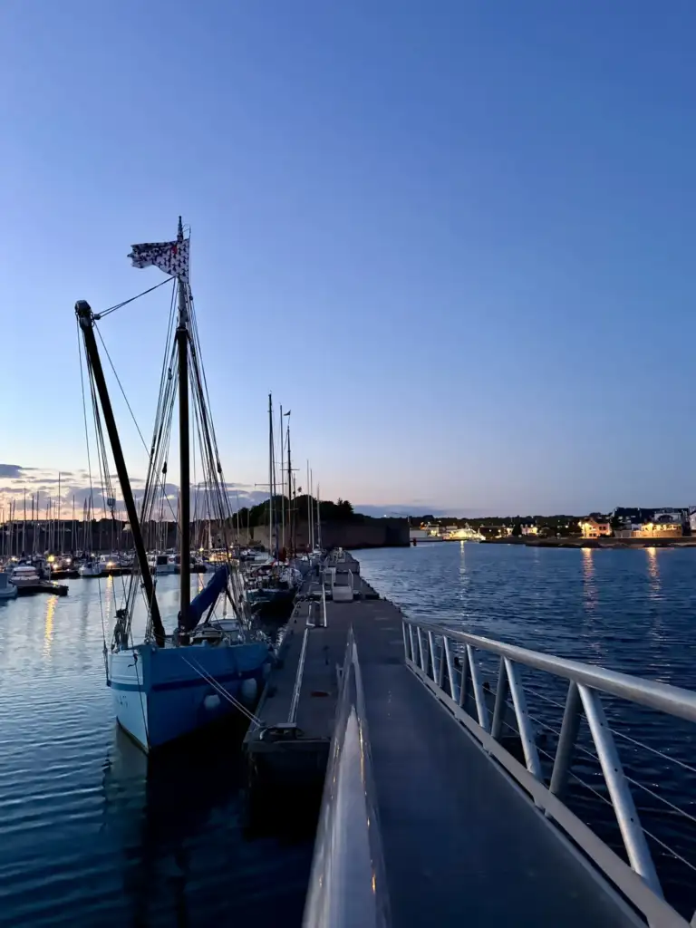 Port of Concarneau, the town where Human Sea Bridge began.