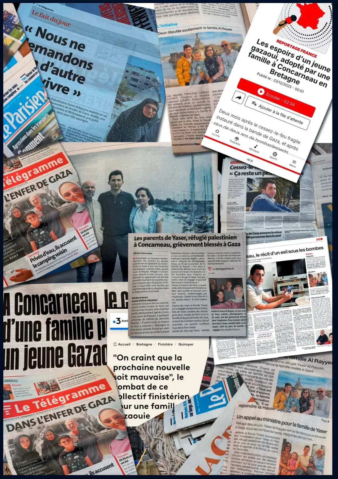 Press review on the mobilisation for the Al Rayyes family